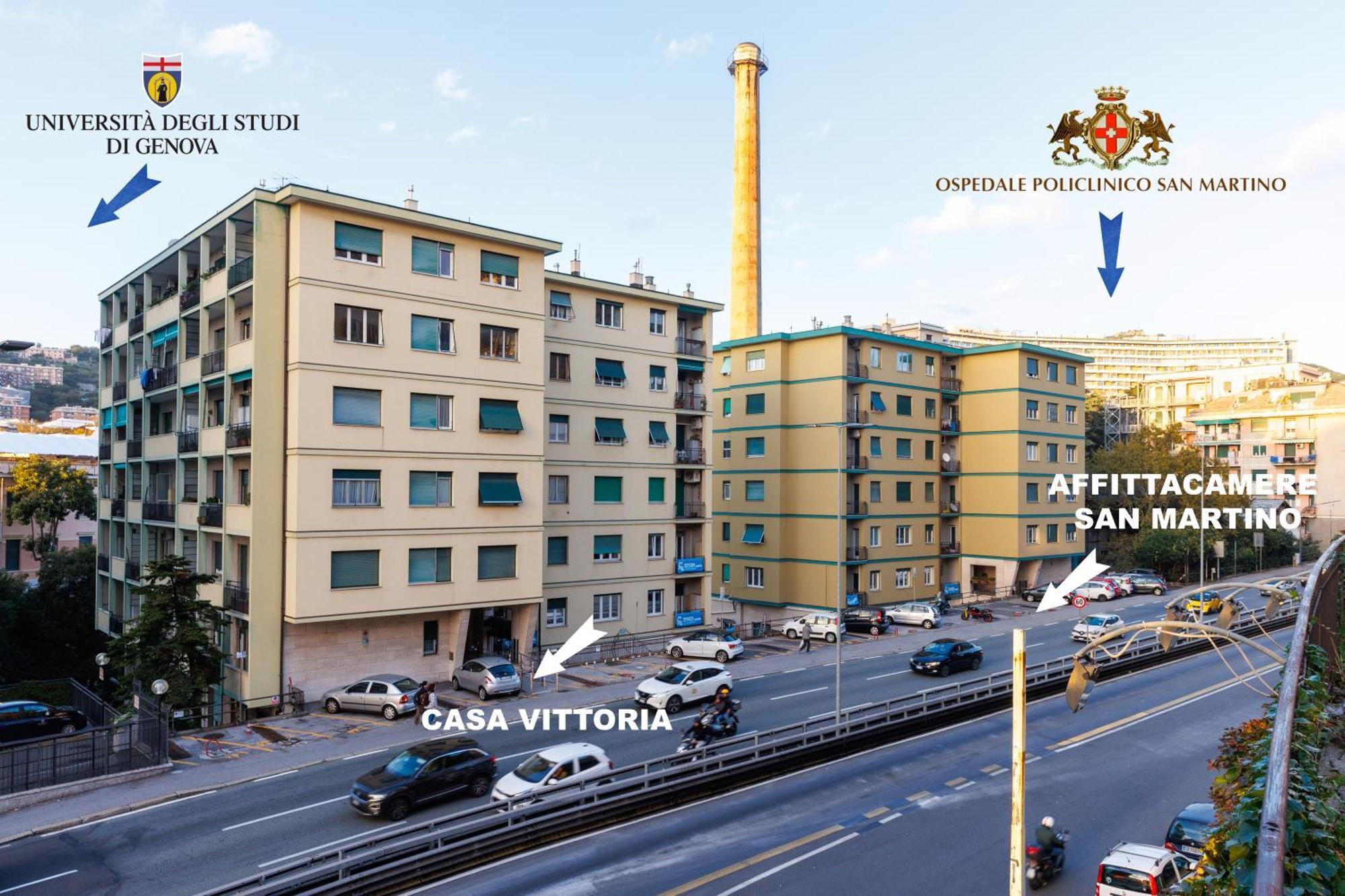 Casa Vittoria Di San Martino Affittacamere Genua Exterior foto